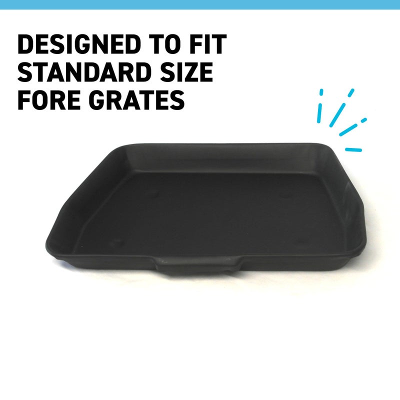 Thorness Traditional ash pan â€“ 28cm Wide (11") Ideal for Standard Sized fire grates | ash pan for Open Fires | ash pan for Log Burners| fire ash pan | fire Tray | ash Box | galvanised ash pan - Image 2